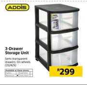 Addis 3-Drawer Storage Unit