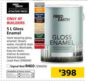 Fired Earth Gloss Enamel-5Ltr