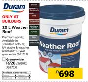 Duram Weather Roof-20Ltr