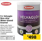 Plascon Velvaglo Non Drip Water Based Enamel-5Ltr
