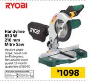Ryobi Handyline 850W 210mm Mitre saw