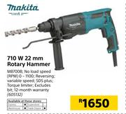 Makita 710W 22mm Rotary Hammer