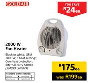 Goldair 2000W Fan Heater GFM 2000 A-Each