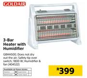 Goldair 3-Bar Heater With Humidifier