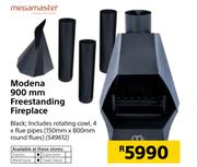 Megamaster Modena 900mm Freestanding Fireplace