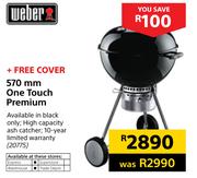 Weber 570mm One Touch Premium + Free Cover