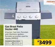 Megamaster Gas Braai Patio Sizzler 440
