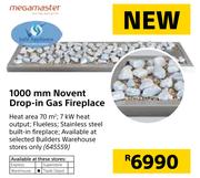 Megamaster 1000mm Novent Drop-In Gas Fireplace