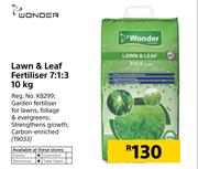 Wonder Lawn & Leaf Fertiliser 7:1:3-10kg