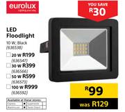 Eurolux Black LED Floodlight 20W
