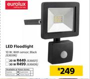 Eurolux Black LED Floodlight 30W