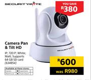 Security Mate Camera Pan & Tilt HD