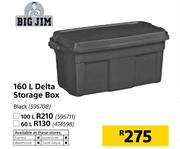 Big Jim Black 160Ltr Delta Storage Box