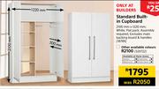 Standard Built-In Cupboard White 2100x1220mm
