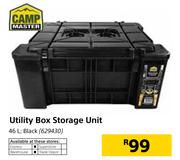 Camp Master 46Ltr Black Utility Box Storage Unit