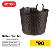 Keter 27Ltr Rattan Flexi Tub