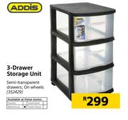 Addis 3-Drawer Storage Unit
