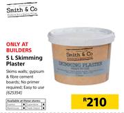 Smith & Co Skimming Plaster-5Ltr