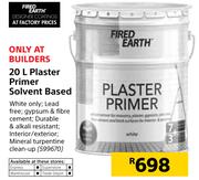 Fired Earth Plaster Primer Solvent Based-20Ltr