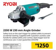 Ryobi 2200W 230mm Angle Grinder