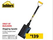 Builders Digging Spade