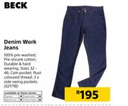 Beck Denim Work Jeans
