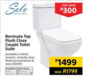 Solo Bermuda Top Flush Close Couple Toilet Suite