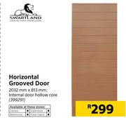 Swartland Horizontal Grooved Door 2032 x 813mm