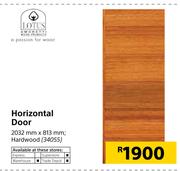 Lotus Horizontal Hardwood Door 2032 x 813mm