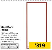 Steel Door Frame 2032 x 813mm x 115mm