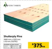 York Timbers Shutterply Pine 2440mm x 1220mm x 18mm-Each