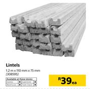 Lintels 1.2m x 110mm x 75mm-Each