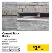 Cement Stock Bricks-Each