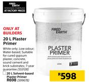 Fired Earth 20Ltr Plaster Primer