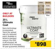 Fired Earth 20Ltr Ultimate Coat