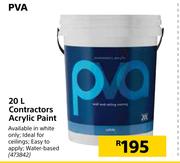PVA 20Ltr Contractors Acrylic Paint