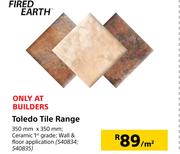 Fired Earth Toledo Tile Range-Per Sqm