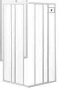 San Pride Corner Entry Shower Door-Each