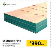 York Timbers Shutterply Pine-2440mm x 1220mm x 18mm Each