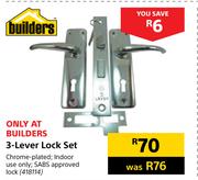 Builders 3 Lever Lock Set