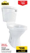 Builders Closed Couple Toilet