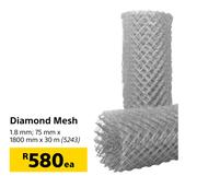 Diamond Mesh (1.8mm / 75mm x 1800mm x 30m)-Each