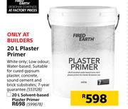 Fired Earth Water Based Plaster Primer-20Ltr