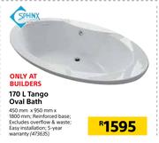 Sphinx 170Ltr Tango Oval Bath