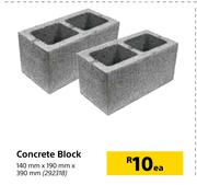 Concrete Block-140mm x 190mm c 390mm Each
