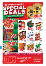 OK Foods Western Cape : Specials Deals (4 May - 8 May 2022)