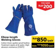 Elbow Length Welding Gloves-Per Pair