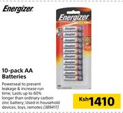 Energizer 10 Pack AA Batteries