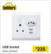 Builders USB Socket (White)