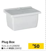 Plug Box 15A 4 x 4